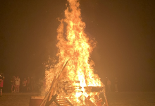 Homecoming bonfire