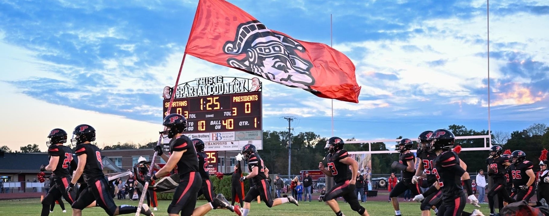 marching on the field