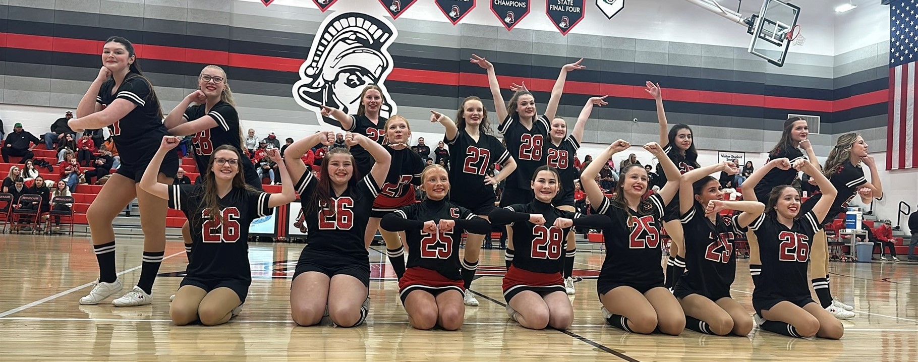 Dance Team at a basketball gam